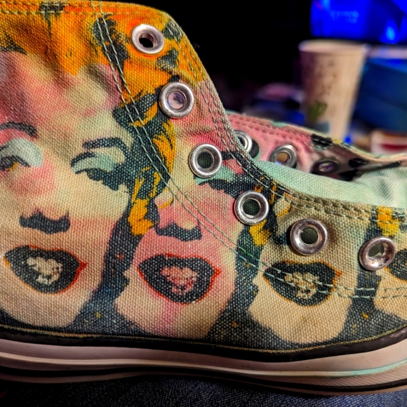 Marilyn Monroe Taylor Chucks Andy Warhol Converse - Picture 2 of 3